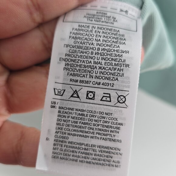 Adidas Green Tint Zip Up Collared Jacket Utility Pockets Streetwear Mint Medium - Picture 7 of 9